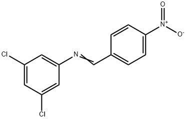 (3,5-dichlorophenyl)(4-nitrobenzylidene)amine Struktur