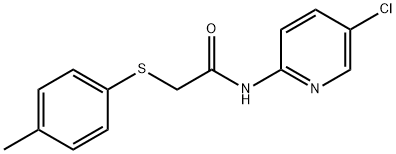 N-(5-chloropyridin-2-yl)-2-[(4-methylphenyl)sulfanyl]acetamide Struktur