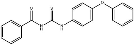 N-{[(4-phenoxyphenyl)amino]carbonothioyl}benzamide Struktur