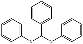 bis(phenylsulfanyl)methylbenzene Struktur