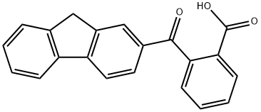 2-(9H-fluorene-2-carbonyl)benzoic acid Struktur