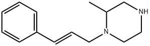 2-methyl-1-[(2E)-3-phenylprop-2-en-1-yl]piperazine Struktur