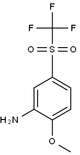 Benzenamine, 2-methoxy-5-[(trifluoromethyl)sulfonyl]- Struktur