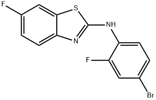 N-(4-bromo-2-fluorophenyl)-6-fluorobenzo[d]thiazol-2-amine Struktur