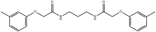 N,N'-1,3-propanediylbis[2-(3-methylphenoxy)acetamide] Struktur