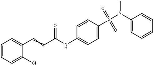 3-(2-chlorophenyl)-N-(4-{[methyl(phenyl)amino]sulfonyl}phenyl)acrylamide Struktur