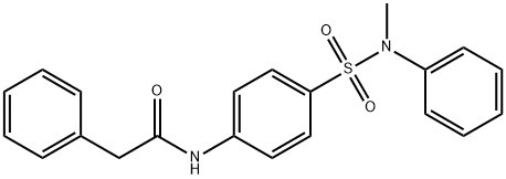 N-(4-{[methyl(phenyl)amino]sulfonyl}phenyl)-2-phenylacetamide Struktur