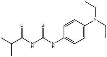 N-[[4-(diethylamino)phenyl]carbamothioyl]-2-methylpropanamide Struktur