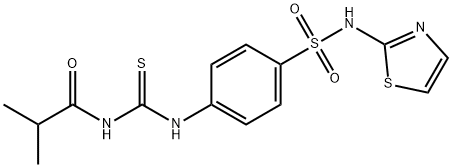 2-methyl-N-[({4-[(1,3-thiazol-2-ylamino)sulfonyl]phenyl}amino)carbonothioyl]propanamide Struktur