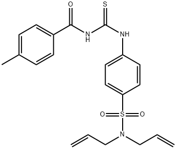 N-[({4-[(diallylamino)sulfonyl]phenyl}amino)carbonothioyl]-4-methylbenzamide Struktur