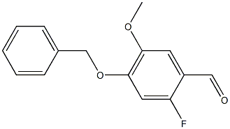 Benzaldehyde, 2-fluoro-5-methoxy-4-(phenylmethoxy)- Struktur