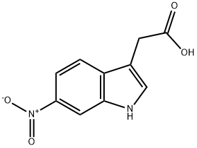 6-Nitroindole-3-acetic Acid Struktur