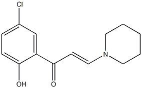 2-Propen-1-one, 1-(5-chloro-2-hydroxyphenyl)-3-(1-piperidinyl)-, (E)-