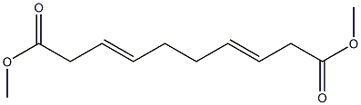 3,7-Decadienedioic acid, dimethyl ester Struktur