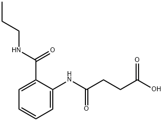 4-oxo-4-[2-(propylcarbamoyl)anilino]butanoic acid Struktur