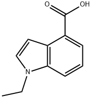 1-Ethyl-1H-indole-4-carboxylic acid Struktur