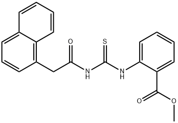 methyl 2-({[(1-naphthylacetyl)amino]carbonothioyl}amino)benzoate Struktur