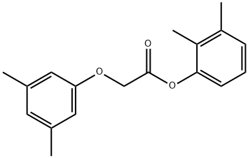 2,3-dimethylphenyl (3,5-dimethylphenoxy)acetate Struktur