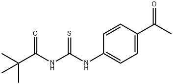 N-{[(4-acetylphenyl)amino]carbonothioyl}-2,2-dimethylpropanamide Struktur