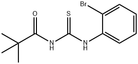 N-{[(2-bromophenyl)amino]carbonothioyl}-2,2-dimethylpropanamide Struktur