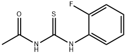 N-{[(2-fluorophenyl)amino]carbonothioyl}acetamide Struktur