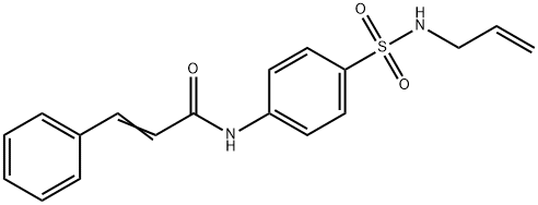 N-{4-[(allylamino)sulfonyl]phenyl}-3-phenylacrylamide Struktur