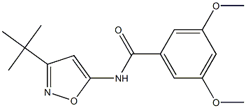 Benzamide, N-[3-(1,1-dimethylethyl)-5-isoxazolyl]-3,5-dimethoxy- Struktur