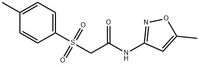 N-(5-methyl-3-isoxazolyl)-2-[(4-methylphenyl)sulfonyl]acetamide Struktur