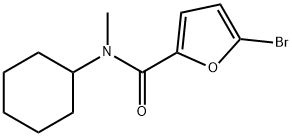 5-bromo-N-cyclohexyl-N-methylfuran-2-carboxamide Struktur