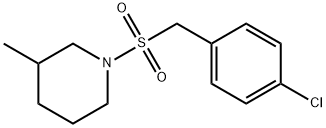 1-[(4-chlorobenzyl)sulfonyl]-3-methylpiperidine Struktur