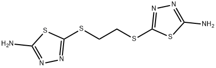 1,3,4-Thiadiazol-2-amine, 5,5'-[1,2-ethanediylbis(thio)]bis- Struktur