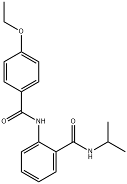 2-[(4-ethoxybenzoyl)amino]-N-propan-2-ylbenzamide Struktur