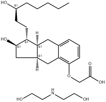 2-[[(1R,2R,3aS,9aS)-2-hydroxy-1-[(3S)-3-hydroxyoctyl]-2,3,3a,4,9,9a-hexahydro-1H-cyclopenta[g]naphthalen-5-yl]oxy]acetic acid,2-(2-hydroxyethylamino)ethanol price.