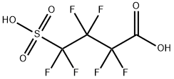 Butanoic acid, 2,2,3,3,4,4-hexafluoro-4-sulfo- Struktur