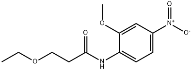 3-ethoxy-N-(2-methoxy-4-nitrophenyl)propanamide Struktur