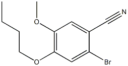 2-bromo-4-butoxy-5-methoxybenzonitrile Struktur