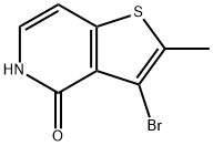 Thieno[3,2-c]pyridin-4(5H)-one, 3-bromo-2-methyl- Struktur