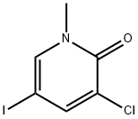 3-CHLORO-5-IODO-1-METHYL-1,2-DIHYDROPYRIDIN-2-ONE, 832735-68-9, 結構式