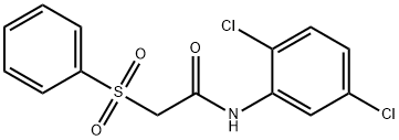 2-(benzenesulfonyl)-N-(2,5-dichlorophenyl)acetamide Struktur