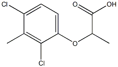 Propanoic acid, 2-(2,4-dichloro-3-methylphenoxy)- Struktur