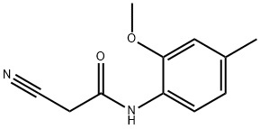 2-CYANO-N-(2-METHOXY-4-METHYLPHENYL)ACETAMIDE Struktur