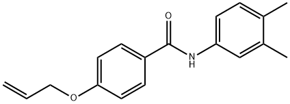 N-(3,4-dimethylphenyl)-4-prop-2-enoxybenzamide Struktur