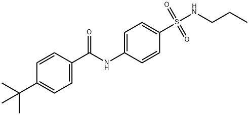 4-tert-butyl-N-[4-(propylsulfamoyl)phenyl]benzamide Structure