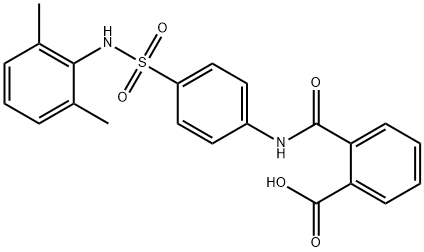 2-{[(4-{[(2,6-dimethylphenyl)amino]sulfonyl}phenyl)amino]carbonyl}benzoic acid Struktur