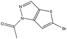 1-(5-bromothieno[3,2-c]pyrazol-1-yl)ethanone Struktur