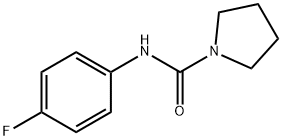 N-(4-fluorophenyl)pyrrolidine-1-carboxamide Struktur