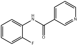 3-Pyridinecarboxamide,N-(2-fluorophenyl)- Struktur