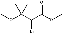 Methyl 2-bromo-3-methoxy-3-methylbutanoate Struktur