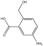 5-amino-2-(hydroxymethyl)benzoic acid Struktur