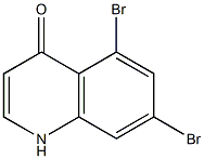 5,7-dibromo-1H-quinolin-4-one Struktur